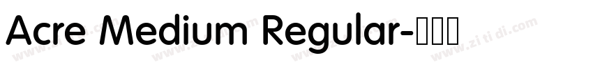 Acre Medium Regular字体转换